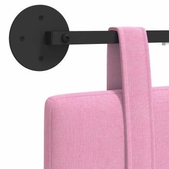 Hängendes Kopfteil Mit LED Licht Rosa Stoff