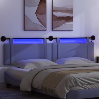 Hängendes Kopfteil Mit LED Licht Jeans blau Stoff