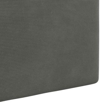 Hängendes Kopfteil Mit LED Licht Dunkelgrau Cordstoff