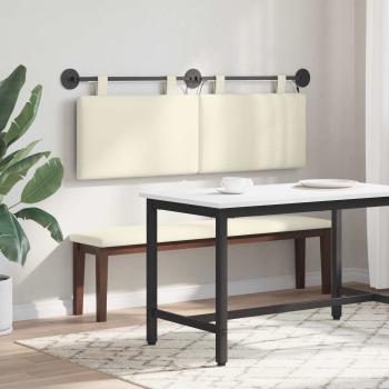 Hängendes Kopfteil Mit LED Licht Creme Cordstoff