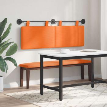 Hängendes Kopfteil Mit LED Licht Orange Cordstoff