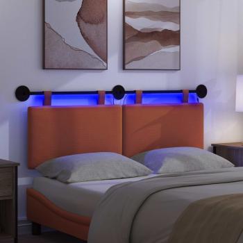 Hängendes Kopfteil Mit LED Licht Orange Cordstoff