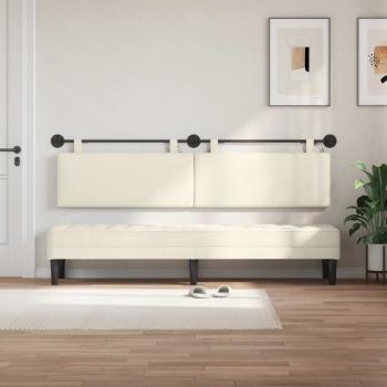 Hängendes Kopfteil Mit LED Licht Creme Cordstoff