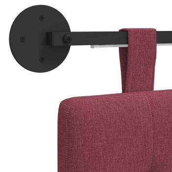 Hängendes Kopfteil Mit LED Licht Weinrot Stoff