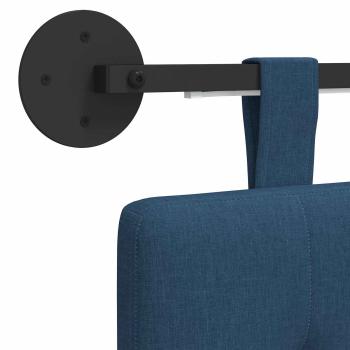 Hängendes Kopfteil Mit LED Licht Blau Stoff
