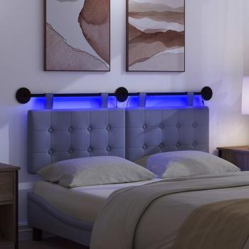 Hängendes Kopfteil Mit LED Licht Jeans blau Stoff