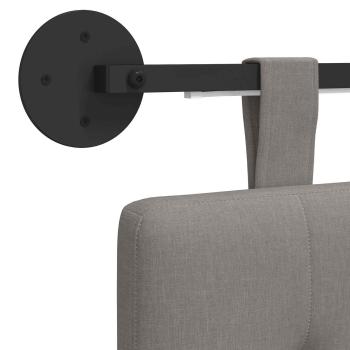 Hängendes Kopfteil Mit LED Licht Taupe Stoff