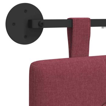 Hängendes Kopfteil Mit LED Licht Weinrot Stoff