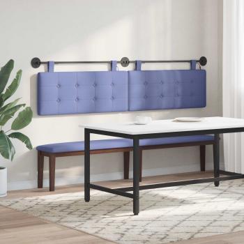 Hängendes Kopfteil Mit LED Licht Jeans blau Stoff