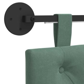 Hängendes Kopfteil Mit LED Licht Meergrün Samt