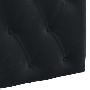Hängendes Kopfteil Mit LED Licht Schwarz Samt