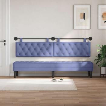 Hängendes Kopfteil Mit LED Licht Jeans blau Stoff