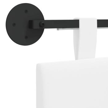 Hängendes Kopfteil Mit LED Licht Weiß Stoff