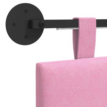 Hängendes Kopfteil Mit LED Licht Rosa Stoff