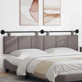 ARDEBO.de - Hängendes Kopfteil Mit LED Licht Taupe Stoff