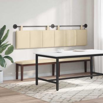 Hängendes Kopfteil Mit LED Licht Creme Stoff