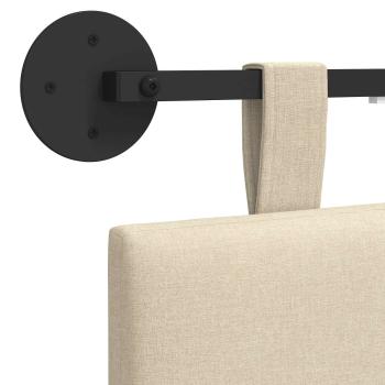Hängendes Kopfteil Mit LED Licht Creme Stoff