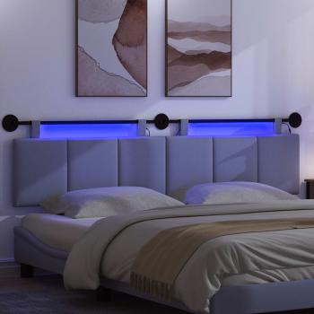 Hängendes Kopfteil Mit LED Licht Jeans blau Stoff
