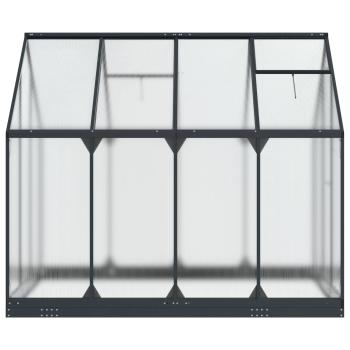 Garten Gewächshaus mit Tür Anthrazit 183,5 x 243,5 x 207 cm
