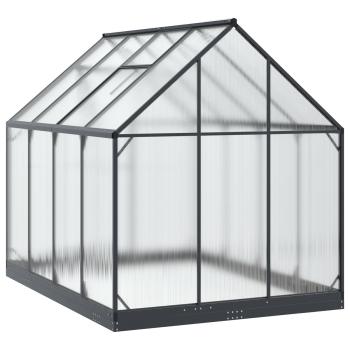 Garten Gewächshaus mit Tür Anthrazit 183,5 x 243,5 x 207 cm