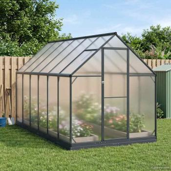 ARDEBO.de - Garten Gewächshaus 183,5 x 363,5 x 207 cm