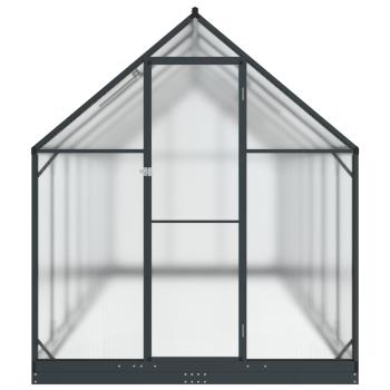 Garten Gewächshaus mit Tür Anthrazit 183,5 x 423,5 x 207 cm
