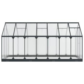 Garten Gewächshaus mit Tür Anthrazit 183,5 x 423,5 x 207 cm
