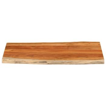 Tischplatte 120x60x3,8cm Rechteckig Massivholz Akazie Baumkante