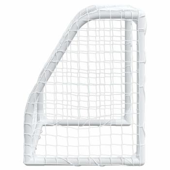 Fu?balltore f?r Kinder 2 Stk. mit Ball Wei? 64x35x48 cm Metall