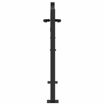 Gartentor 110 x 105 cm Pulverbeschichteter Stahl Abschließbar