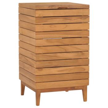 ARDEBO.de - Wäschekorb 40×40×70 cm Teak Massivholz