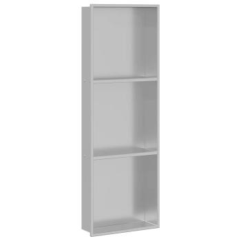 Duschnische Silber 90 x 30 x 9,5 cm Edelstahl