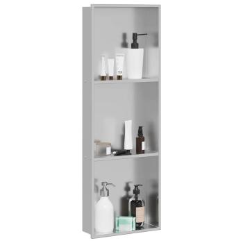 Duschnische Silber 90 x 30 x 9,5 cm Edelstahl