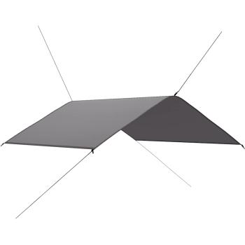 Outdoor-Tarp 4x4 m Grau