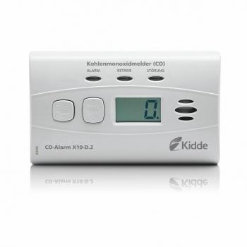 ARDEBO.de Kidde X10-D.2 Kohlenmonoxidmelder CO-Alarm mit Digitaldisplay, 10 Jahre