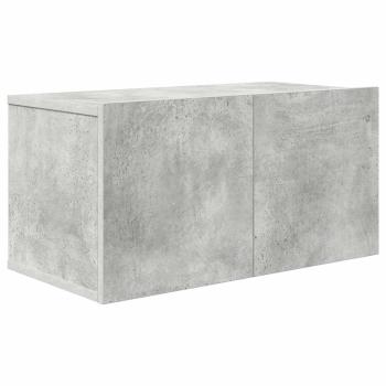8-tlg. TV-Schrank-Set Betongrau Holzwerkstoff