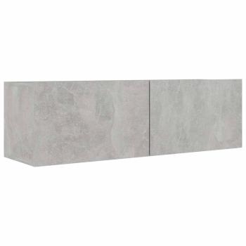 9-tlg. TV-Schrank-Set Betongrau Holzwerkstoff