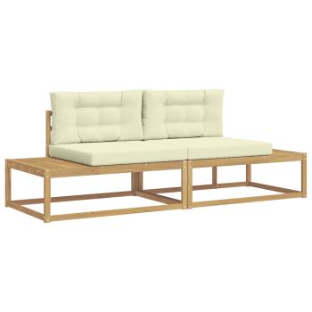 Outdoor-Sofagarnitur Polyester Weiß