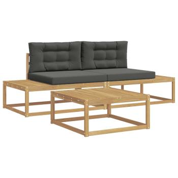 Outdoor-Sofagarnitur Polyester Weiß