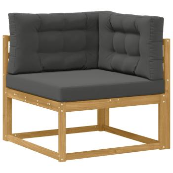 Outdoor-Sofagarnitur 6 stk. Weiß und Anthrazit Polyester