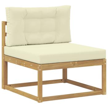 7 stk. Outdoor-Sofagarnitur Polyester Weiß