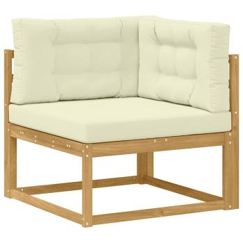 7 stk. Outdoor-Sofagarnitur Polyester Weiß