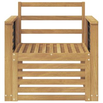 Outdoor-Sofagarnitur Massivholz Akazie Weiß