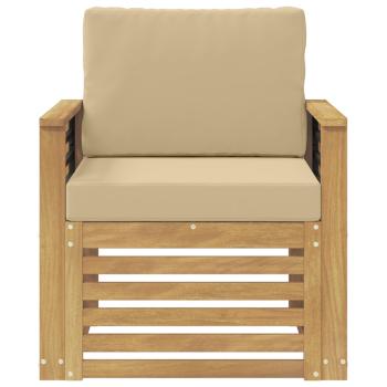 Outdoor-Sofagarnitur Polyester Weiß