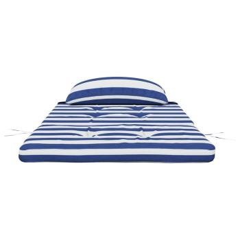 Adirondack-Auflagen 2 Stk. Blau & Weiß Gestreift Oxford-Gewebe