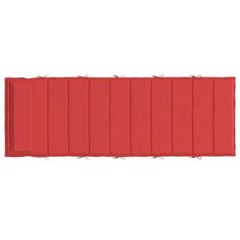Sonnenliegen-Auflage Rot 180x60x4 cm Oxford-Gewebe
