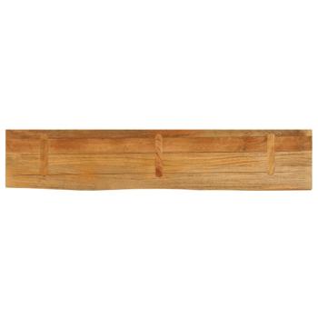 Tischplatte mit Baumkante 180x20x3,8 cm Massivholz Mango