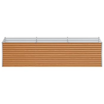 Hochbeet Hellbraun 290 x 100 x 68 cm Verzinkter Stahl