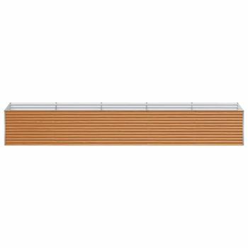 Hochbeet Hellbraun 485 x 100 x 68 cm Verzinkter Stahl