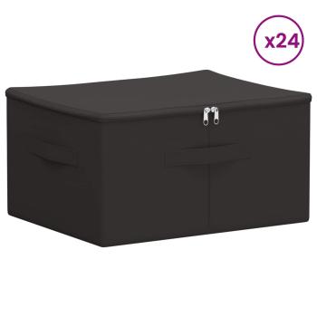 Aufbewahrungsbox 24 stk. Vliesstoff 50 x 30 x 25 cm 37,5 L